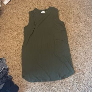 Olive Sleeveless Women's dress